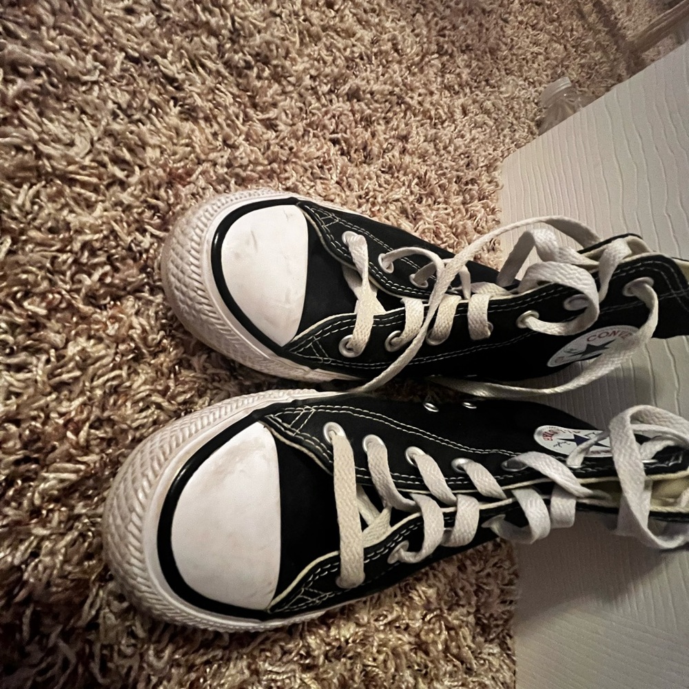 Converse Kids Black and White High-Top Sneakers
